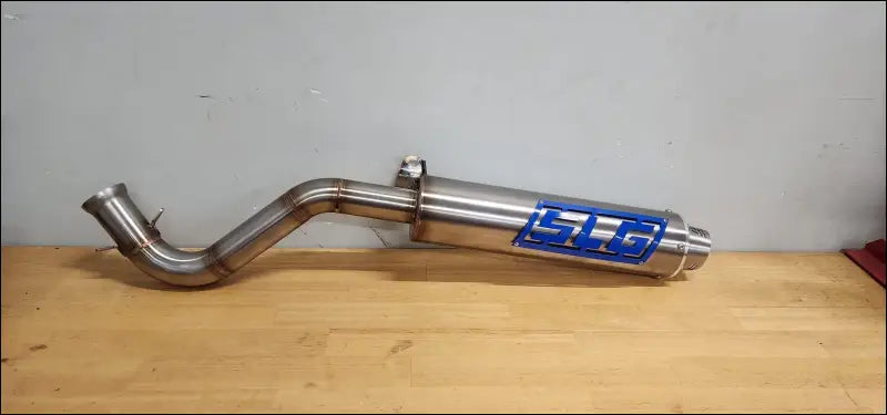 2016-2024 Yamaha Grizzly/Kodiak 700cc Bomber Quiet Series Slip On - Raw stainless / Billet / Small - Exhaust