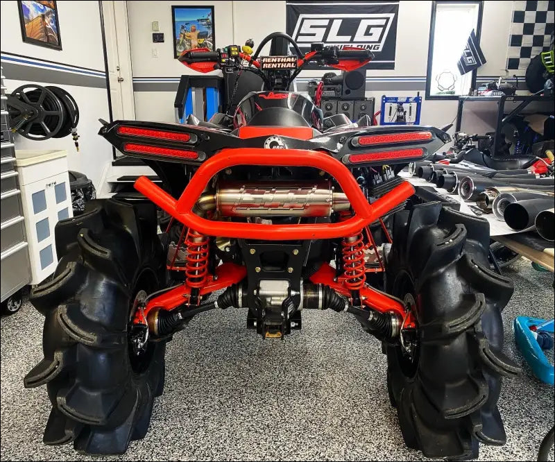 2016-2025 Gen 2 CanAm Renegade XMR 570-650-850-1000cc Bomber Performance Series Slip On Side Exit - Raw stainless/Small