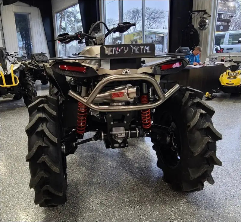 2016-2026 Gen 2 CanAm Renegade XMR 570-650-850-1000cc Sniper Quiet Series Slip On 45 Degree Exit - Raw stainless