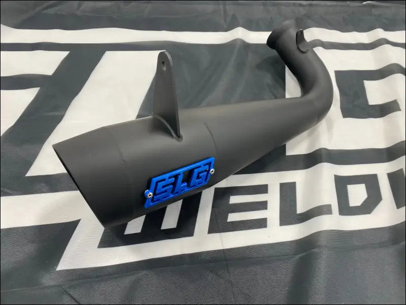 2017-2024 Polaris Sportsman Highlifter 850-1000cc Megaphone Slip On - Raw Stainless - Exhaust