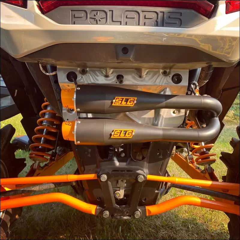 2018-2021 Polaris RZR XP and RS1 1000cc Sniper Performance Series Dual Slip On - Raw stainless body with coated tip