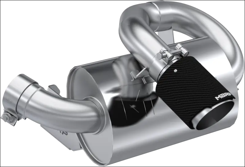 2021-2025 Commander 1000R Performance Series Chambered Core Slip-On Exhaust Center Outlet AT-9215PT