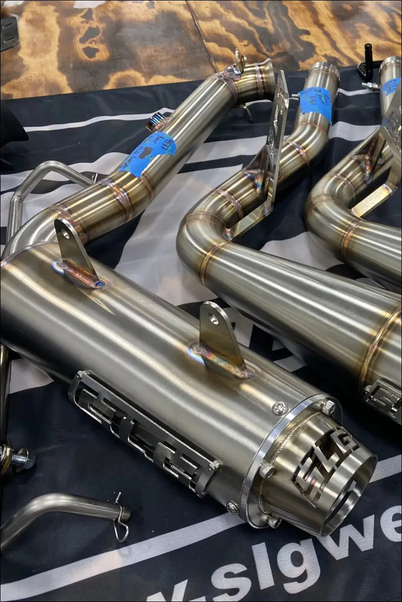 2023-2026 Gen 3 Outlander 500-700cc (all models) Bomber Performance Series Slip On - Raw stainless/Large Logo / Cutout