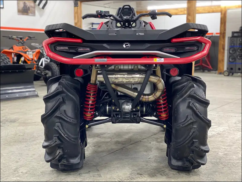 2025-2026 Gen 3 CanAm Outlander 850-1000cc All Models Bomber Performance Series Slip On - Raw Stainless/Small Logo