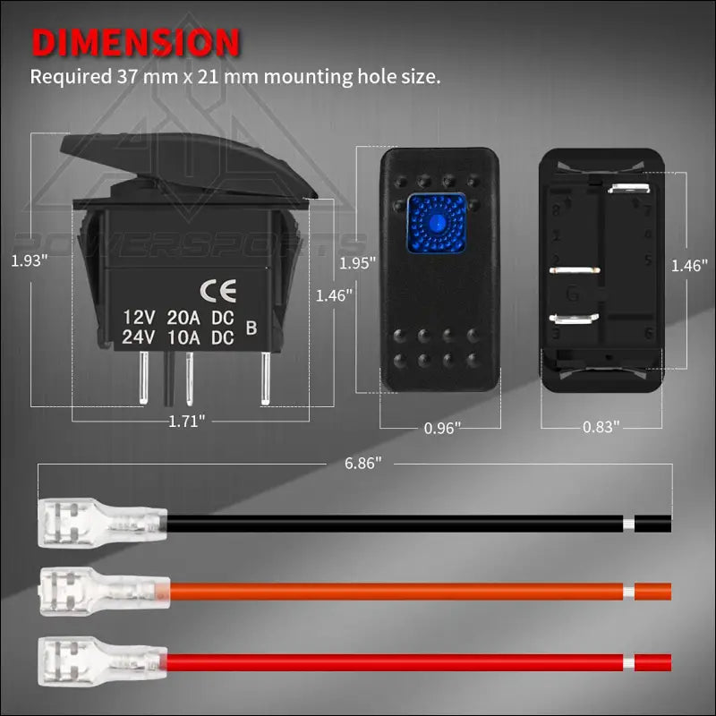 4 Switch Panel for 2014 + Honda Rancher Foreman Rubicon - Accessories