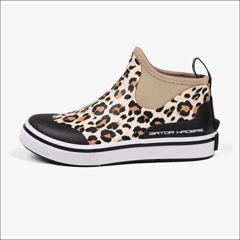 Camp Boots | Womens - Leopard/Black - 6 - Footwear