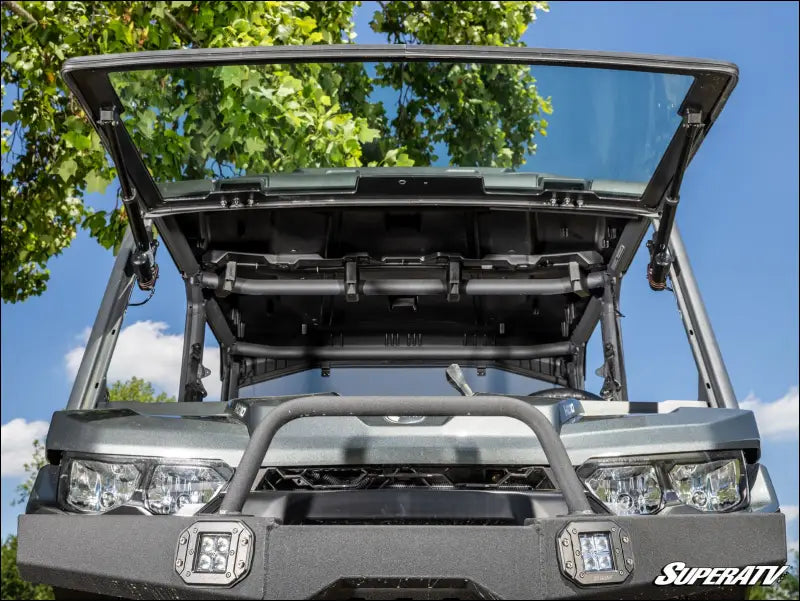 Can-Am Defender HD9 MaxDrive Power Flip Glass Windshield - Without Wiper and Washer Kit - Front Windshields