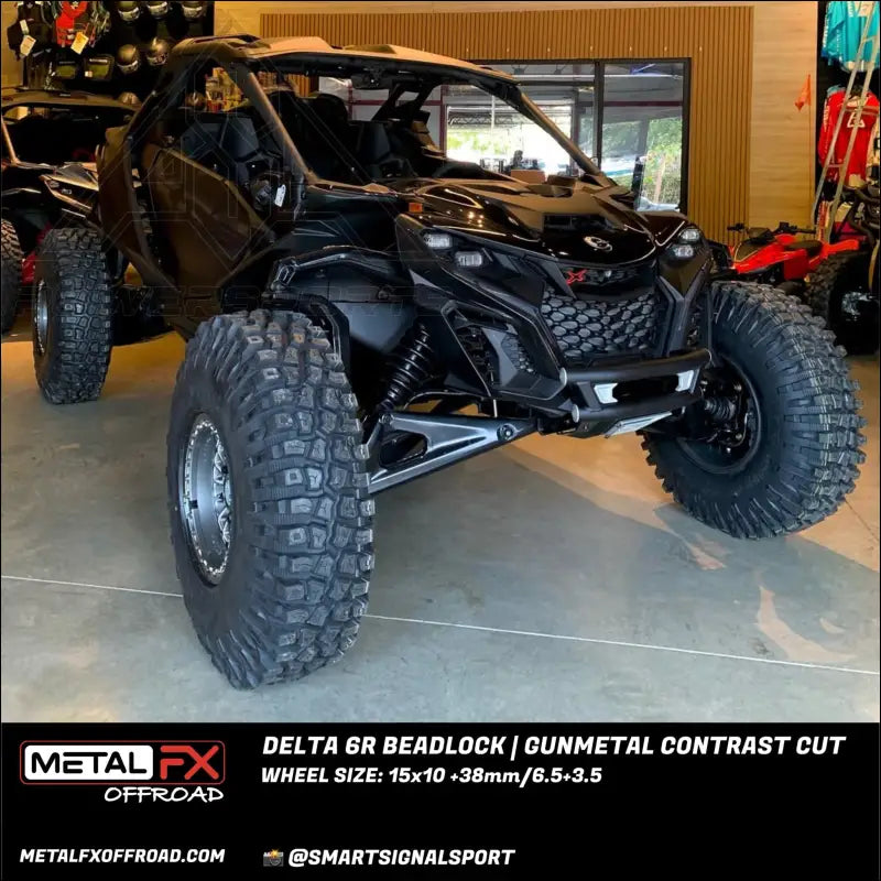 Delta 6R Beadlock | Gunmetal Contrast Cut - Wheels