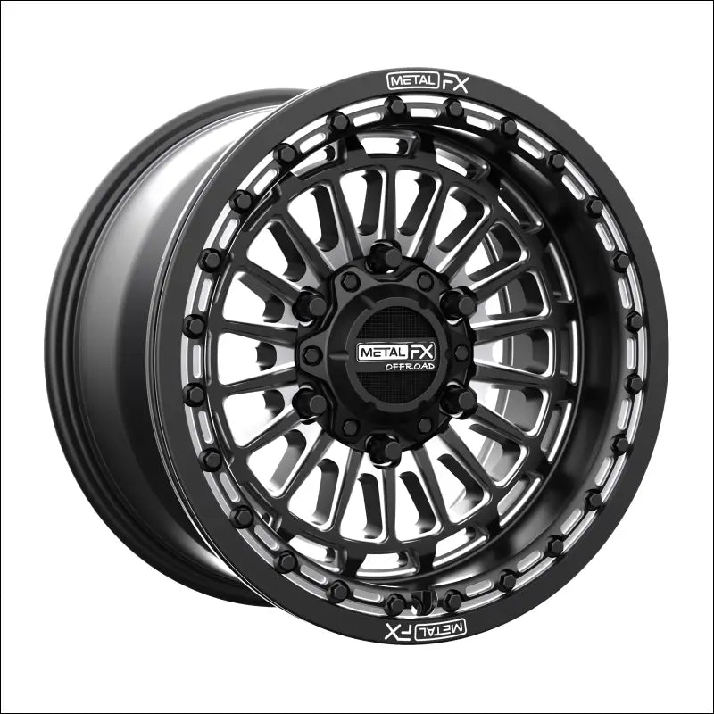 Delta 6R Beadlock | Satin Black Contrast Cut - 15x10 | +38mm/6.5 + 3.5 | 6x5.5 | 78343 (Maverick R)