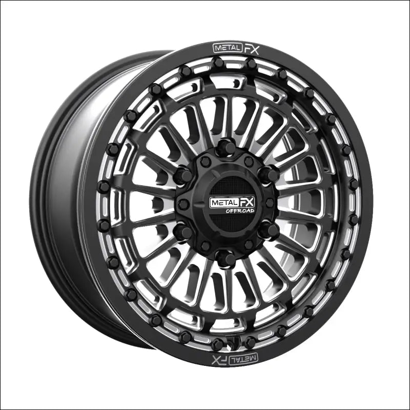 Delta 6R Beadlock | Satin Black Contrast Cut - 15x7 | +38mm/5 + 2 | 6x5.5 | 78342 (Maverick R)
