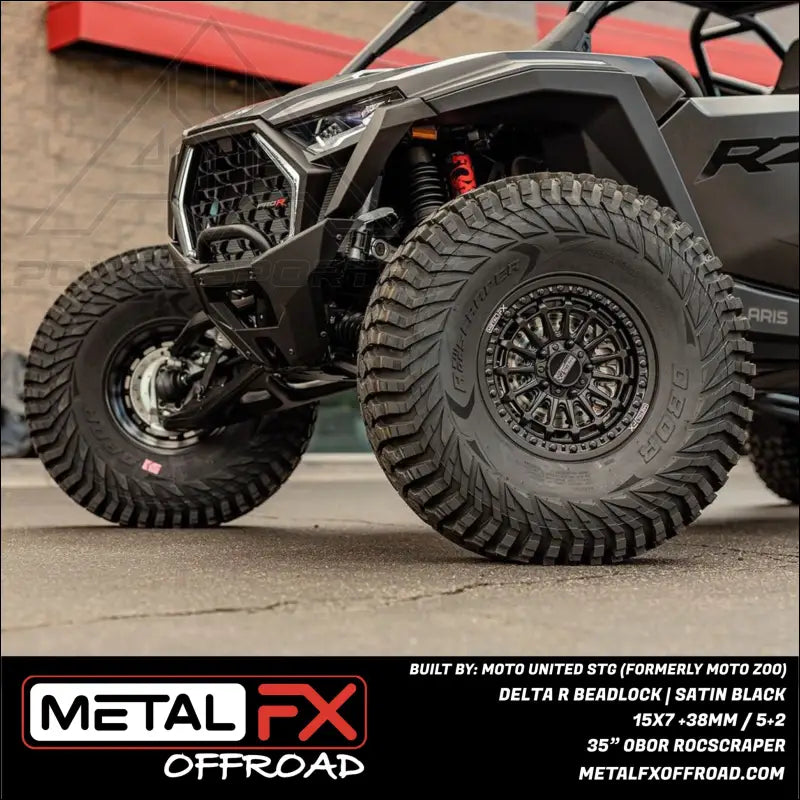 Delta R Beadlock | Satin Black - Wheels