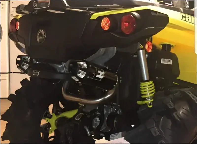 Empire industries Can-am Outlander Max Dual slip on exhaust - Powder coated black / Blue - Exhaust