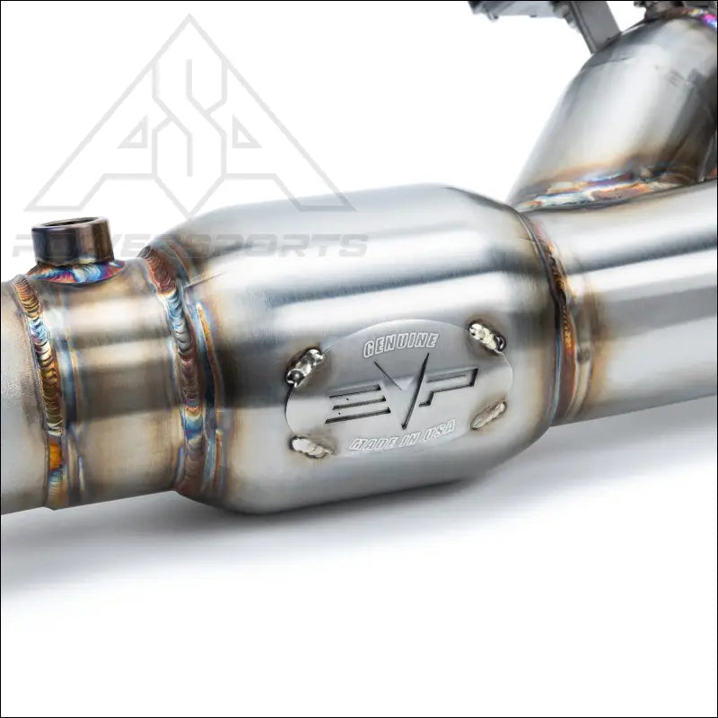 EVP Racing Shocker Electric Side-Dump Down Pipe with Bullet Muffler for 2024 Can-Am Maverick R - Exhaust