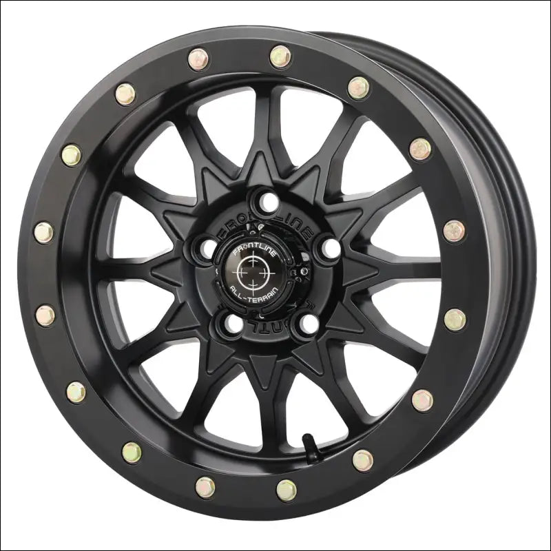 Frontline 223 Beadlock Wheels - Matte Black - 15x7 / 4x156 / 5 + 2 ( + 38mm)