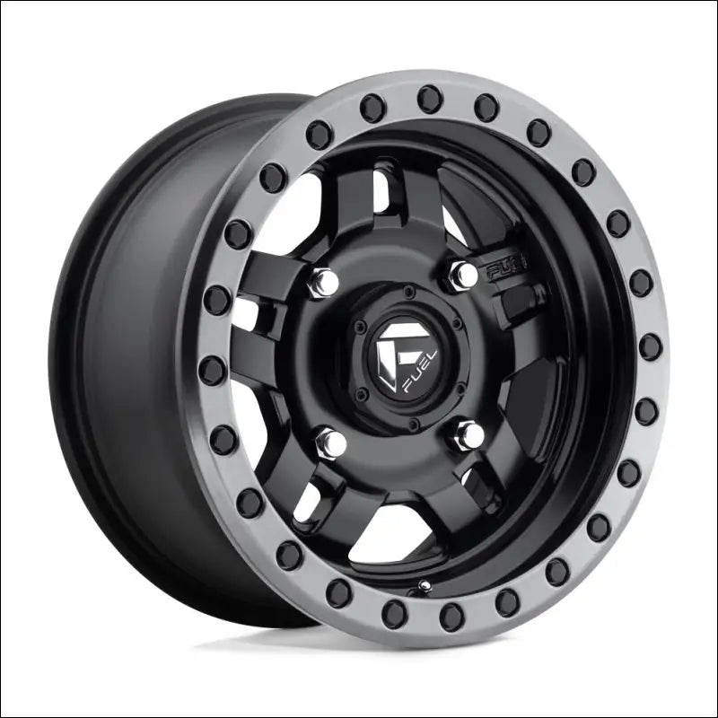 Fuel D557 Anza Non-Beadlock Matte Black Gun Metal Ring - 14x7 / 4x110 / + 13mm - Wheels