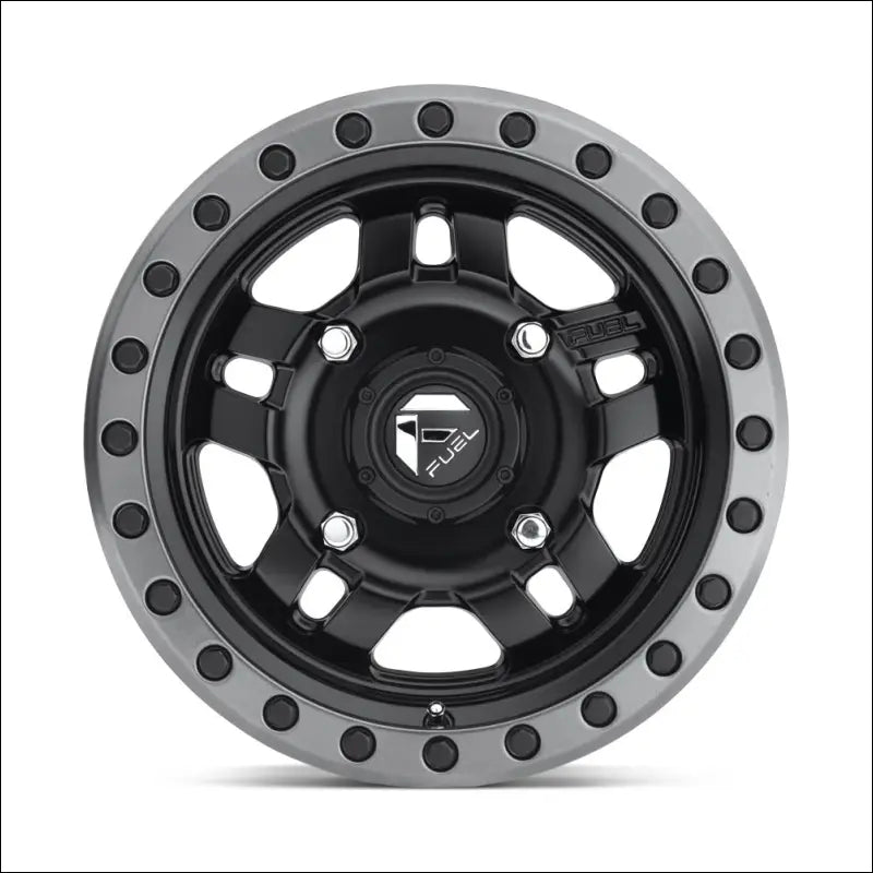 Fuel D557 Anza Non-Beadlock Matte Black Gun Metal Ring - 14x7 / 4x137 / + 38mm - Wheels