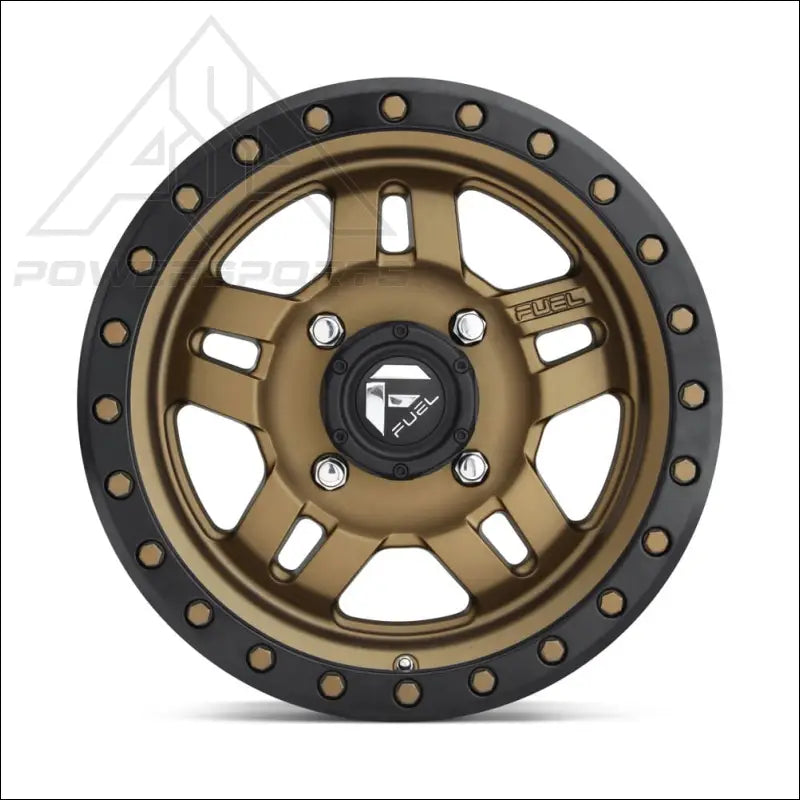 Fuel D583 Anza 4 + 3 Matte Non-Beadlock Bronze Black Bead Ring - Wheels