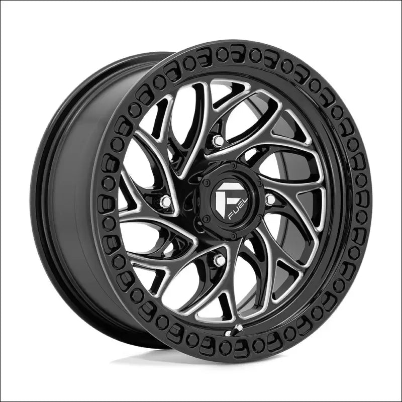 Fuel D741 Runner UTV Non-Beadlock Gloss Black Milled - 15x7 / 4x137 / + 10mm - Wheels