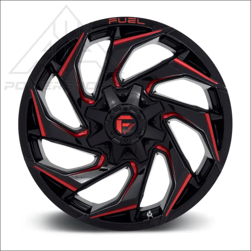 Fuel D754 Reaction UTV Wheel - Gloss Black Milled with Red Tint - Wheels