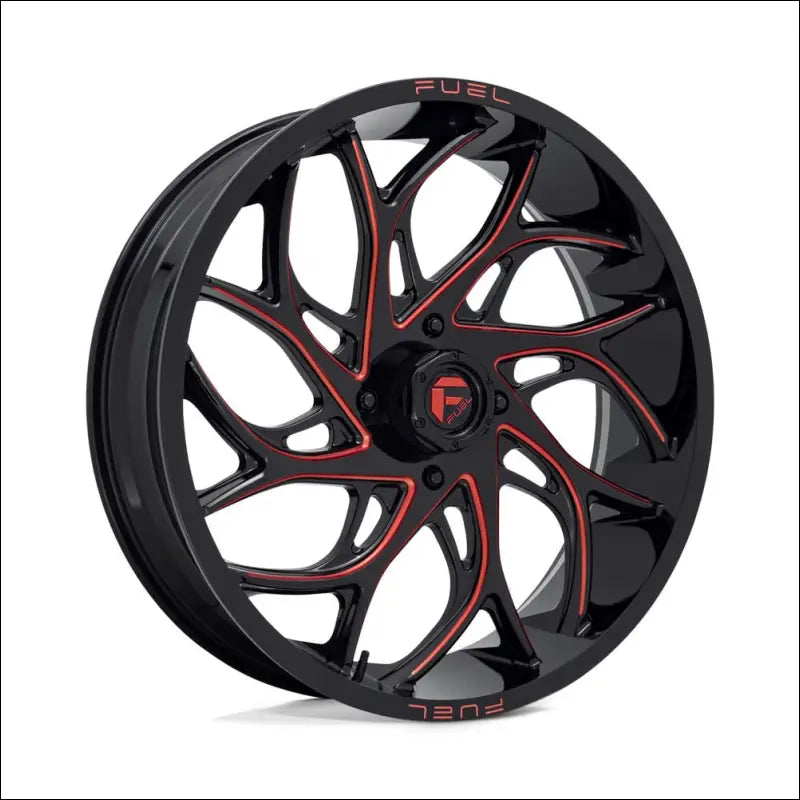 Fuel D779 Runner UTV Wheel Gloss Black Milled Candy Red - 18x7 / 4x137 / + 13mm - Wheels
