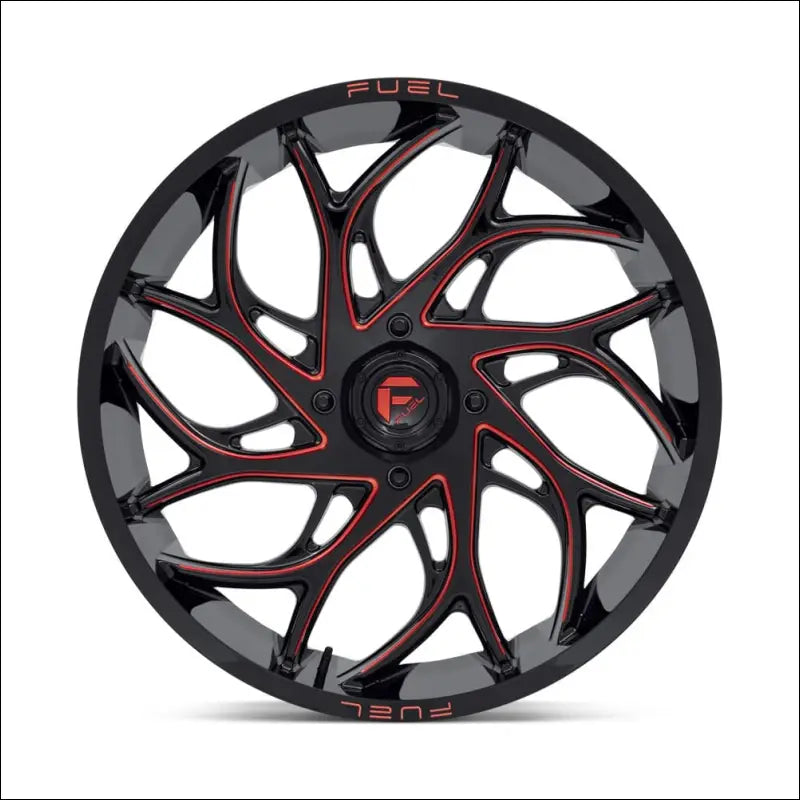 Fuel D779 Runner UTV Wheel Gloss Black Milled Candy Red - 20x7 / 4x137 / + 13mm - Wheels
