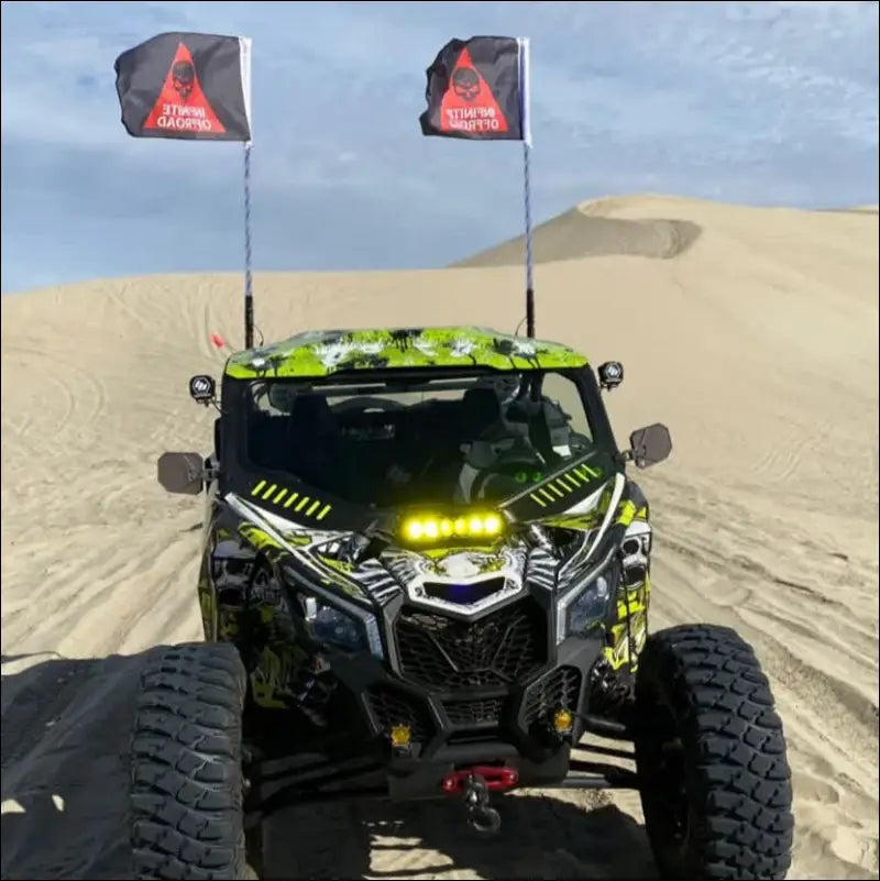 Infinite Offroad | WHIP FLAGS (PAIR) - INFINITE OFFROAD FLAG - Whips