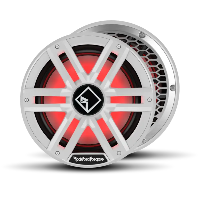 M2 12’’ DVC 4ohm Color Optix Infinite Baffle Marine Subwoofer - White - Audio