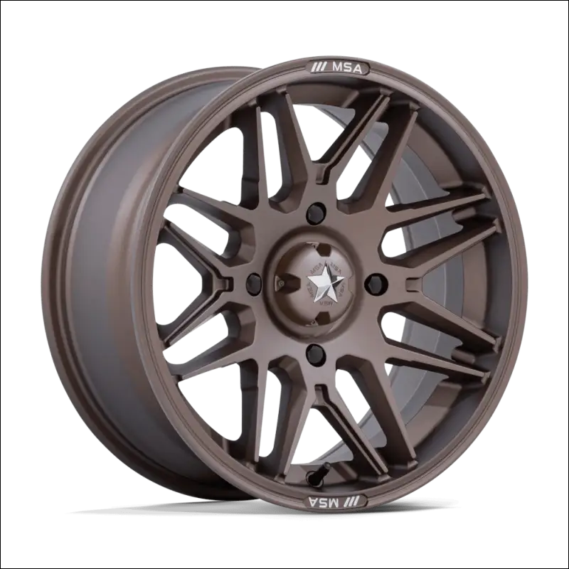 MSA M52 Radar UTV Matte Bronze Wheels Cast Aluminum - 14x7 / 5x114.3/5x4.5 / 10