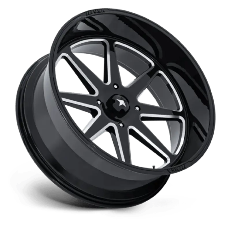 MSA M54 Spark UTV Gloss Black Milled Wheels Cast Aluminum - 15x7 / 4x156 / 10