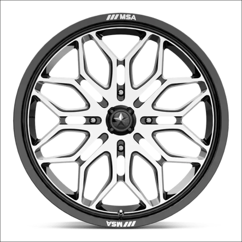 MSA Sniper M47 Machined UTV Rims - 22x7 / 4x137 / 10 - Wheels