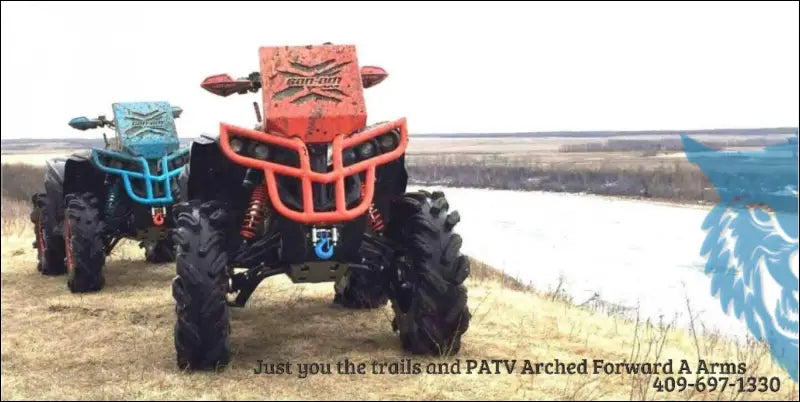 PATV Powersports Gen2 Can-Am Outlander (2019-2024)Renegade (2019-2025) Forward Arms - Satin Black - Can-am A-Arms