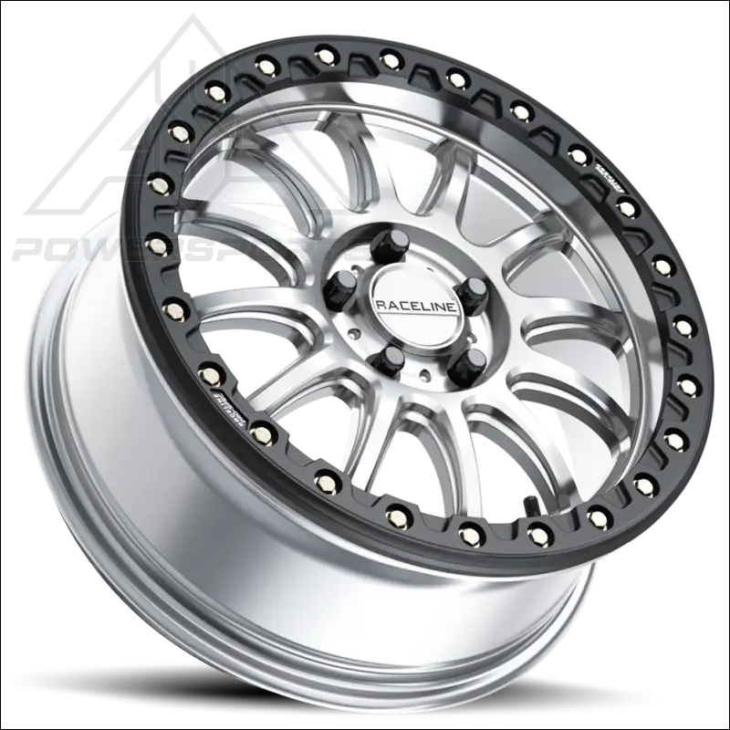 Raceline A14SB Alpha Beadlock - Silver/Black - Wheels