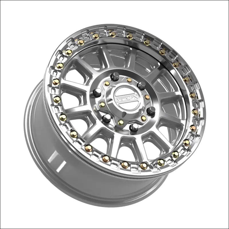 Rampage 6R Beadlock | Gloss Silver Machined - 15x7 | +38mm/5 + 2 | 6x5.5 | 78813 (Maverick R)