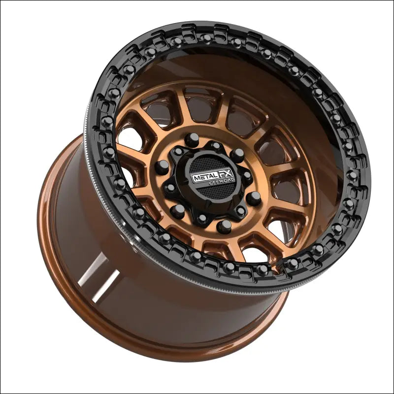 Rampage 6R Beadlock | Smoked Bronze w/ Gloss Black Ring - 15x10 | +0mm/5 + 5 | 6x5.5 | 78847 (Maverick R) - Wheels