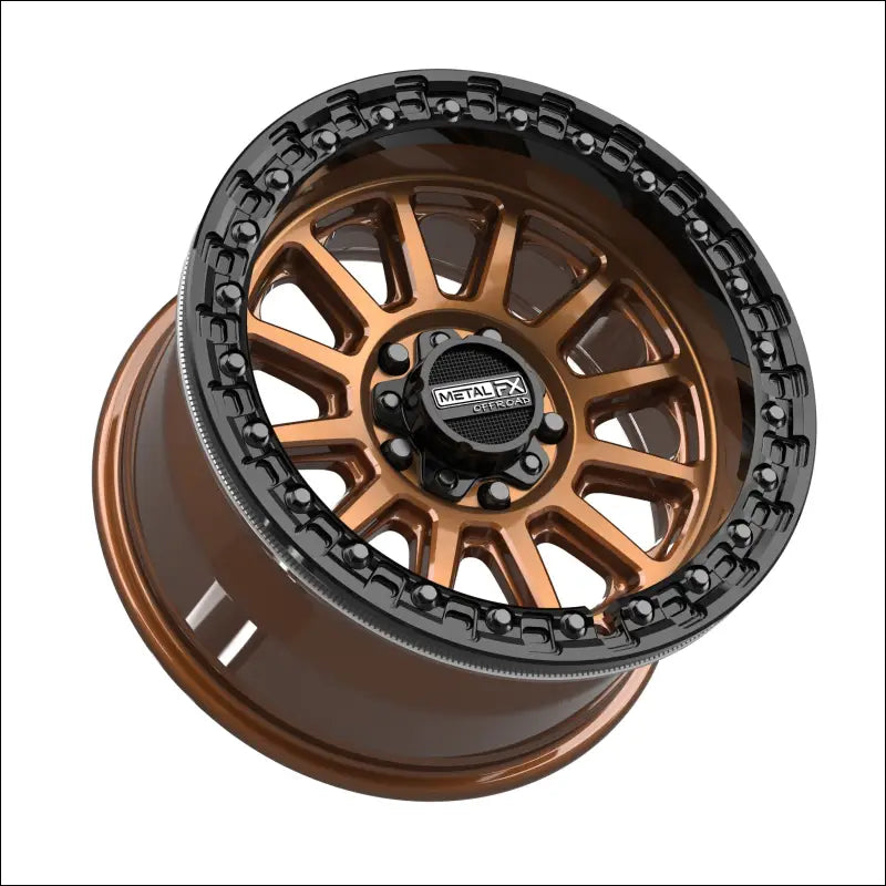 Rampage R Beadlock | Smoked Bronze w/ Gloss Black Ring - 15x8 | +0mm/4 + 4 | 5x4.5 | 78827 (Polaris 5-Lug / Segway