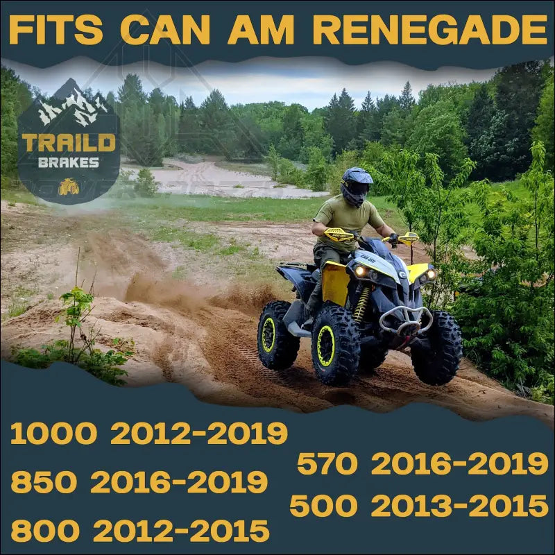 Can-Am Renegade 1000/850/800/570/500 2012-2019 Ceramic Brake Pad Set - Brakes