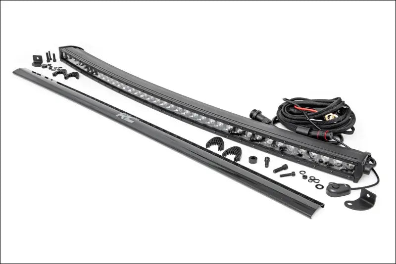 Rough Country 72740BL 40 Inch Black Series LED Light Bar | Curved | Single Row - Lighting