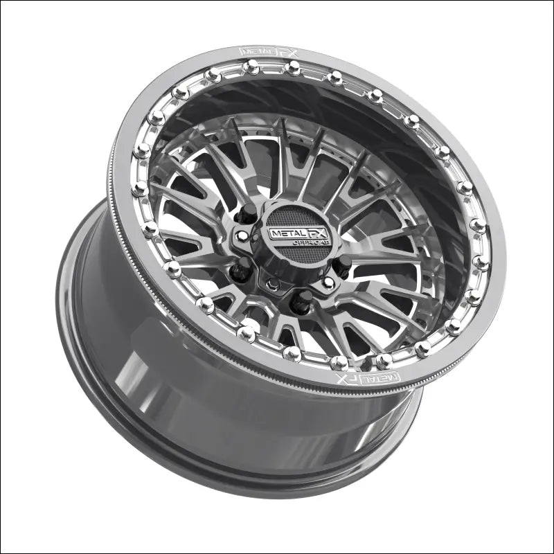 Slayer R Beadlock | Gunmetal Contrast Cut - 15x8 | +0mm/4 + 4 | 5x4.5 | 98662 (Polaris 5-Lug / Segway Super Villain)