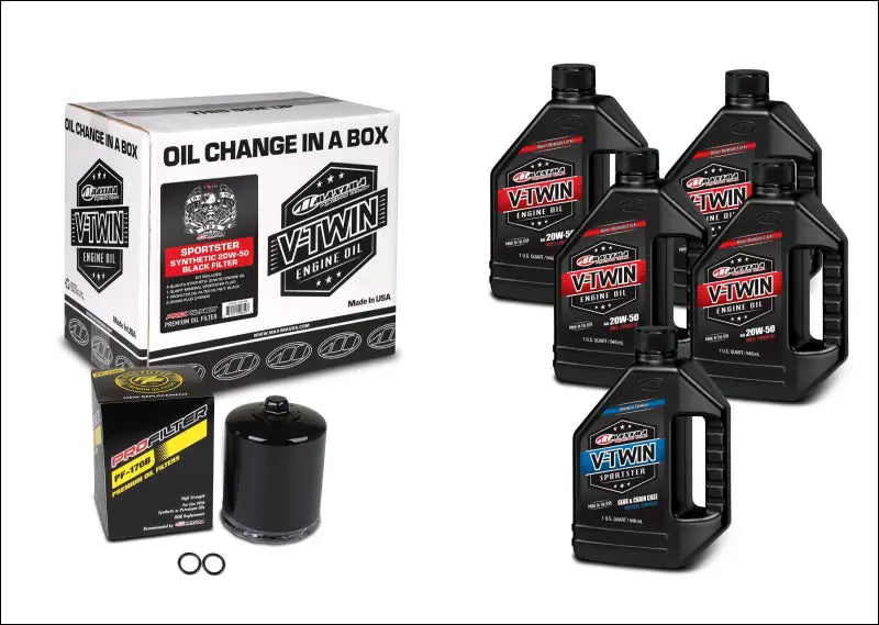 SPORTSTER SYNTHETIC 20W-50 (’86-CURRENT ENG) - Black / FULL - Oil Change Kit