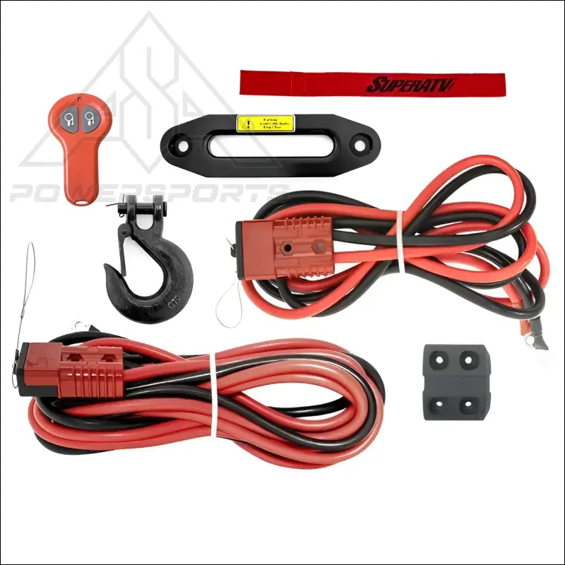SuperATV Black Ops 12000 Synthetic Rope Winch & Wireless Remote