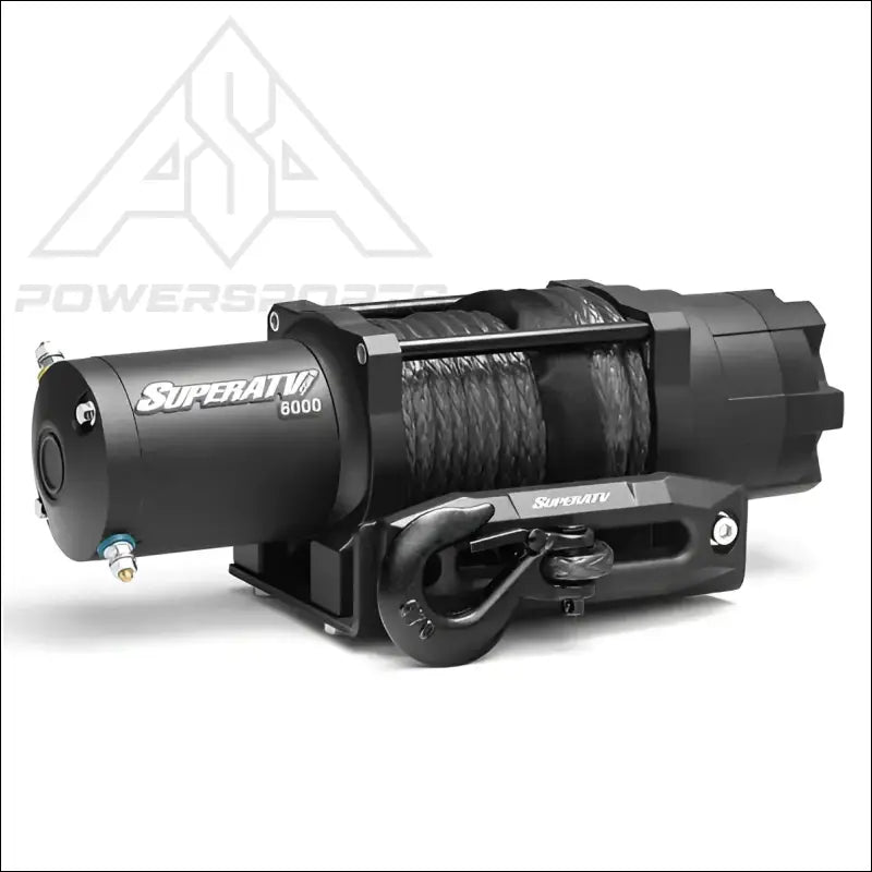 SuperATV Black Ops 6000 Synthetic Rope Winch & Wireless Remote