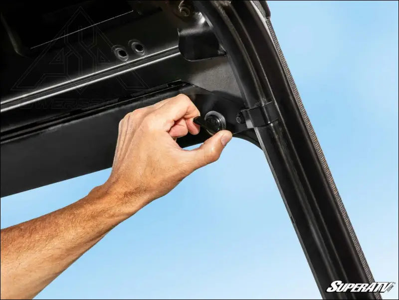 SuperATV Bobcat UV34 Flip Down Glass Windshield