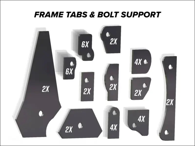 SuperATV Can-Am Defender Weld-In Gusset Kit - Parts & Accessories