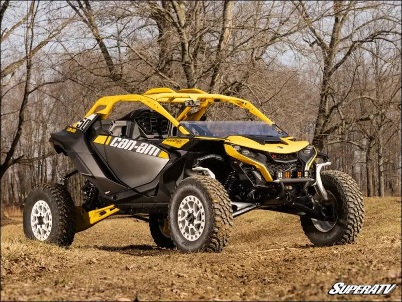 SuperATV Can-Am Maverick R Front Bumper - No thank you / Yes - 12’’ LED Double Row Light bar - Bumpers