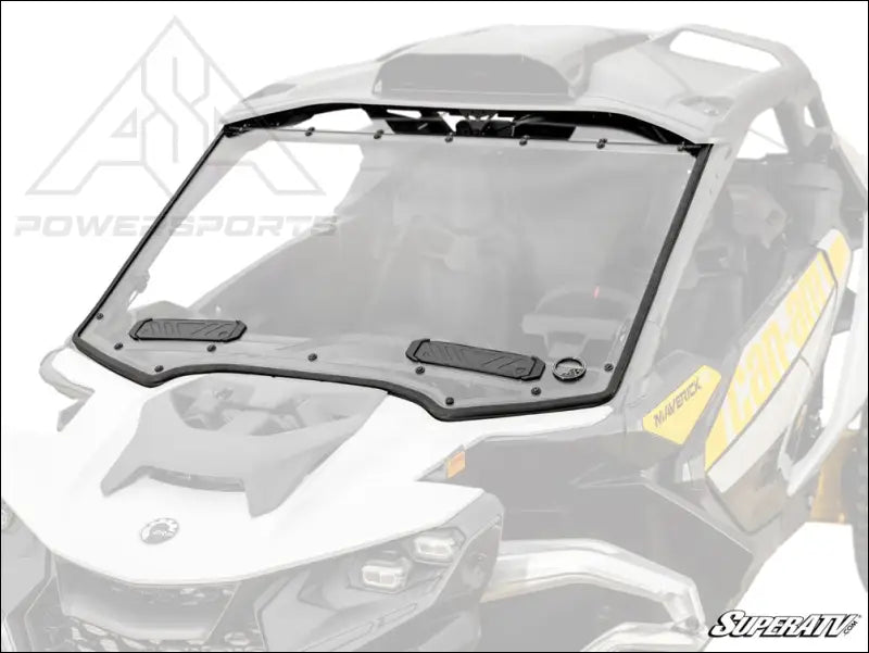 SuperATV Can-Am Maverick R Scratch-Resistant Vented Full Windshield