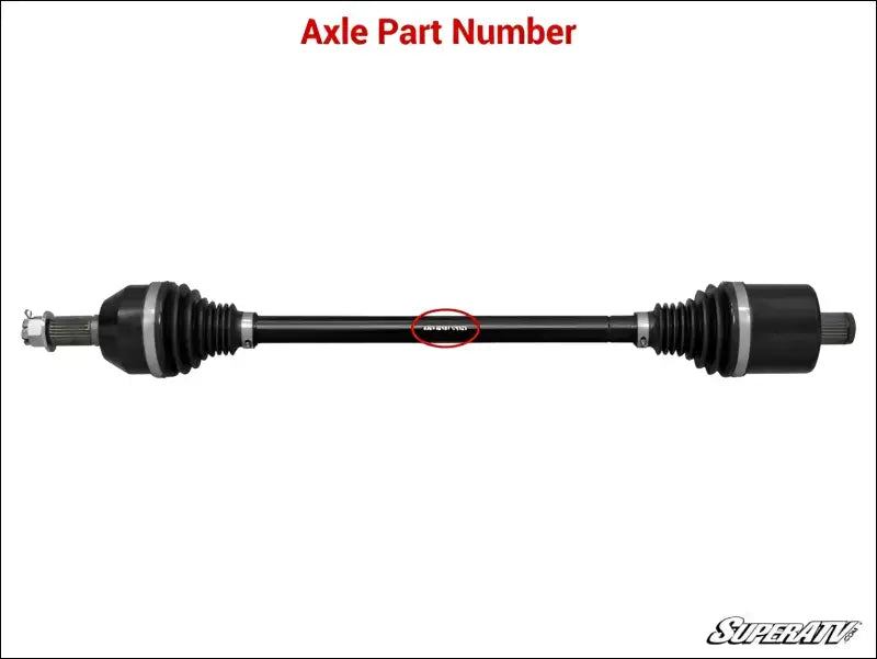 SuperATV Can-Am Replacement CV Joint - Rhino Brand - CV&Boots