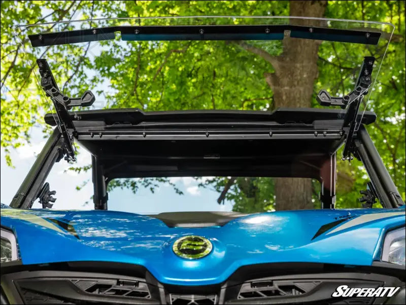 SuperATV CFMoto ZForce 800 Trail Scratch-Resistant Flip Windshield