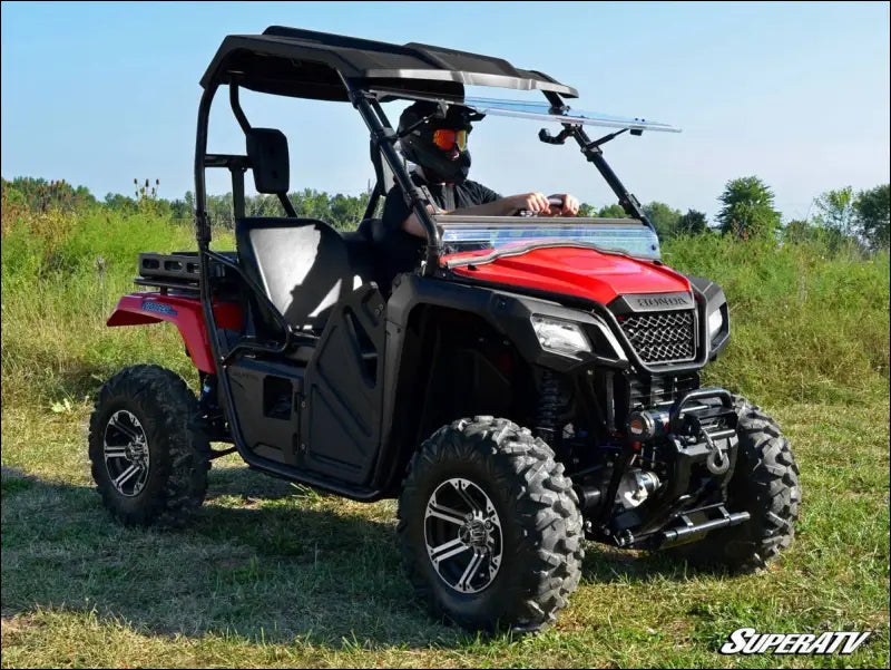 SuperATV Honda Pioneer 500 Scratch Resistant Flip Windshield