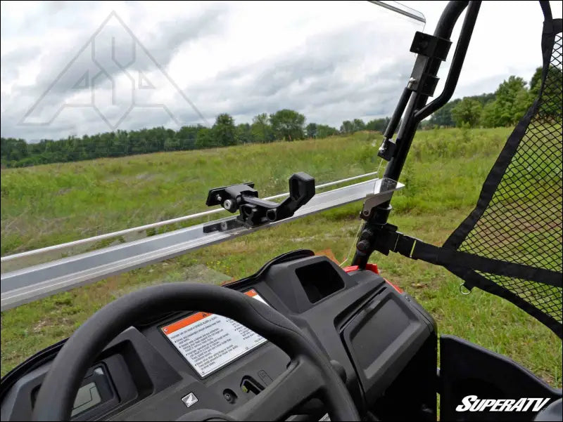 SuperATV Honda Pioneer 700 Scratch Resistant Flip Windshield