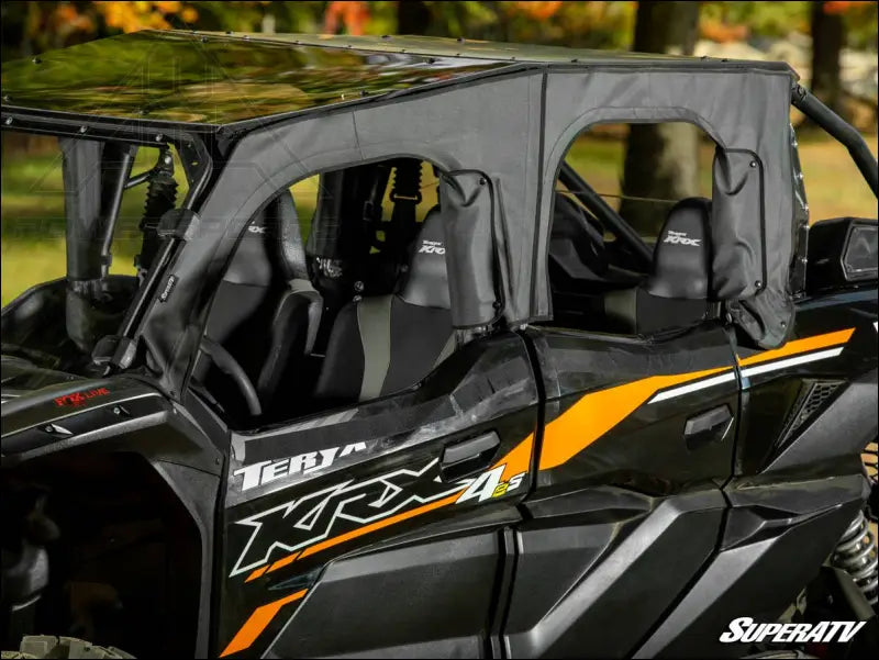 SuperATV Kawasaki Teryx KRX 4 1000 Primal Soft Cab Enclosure Upper Doors - Enclosures
